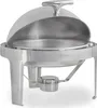 Repas Acier inoxydable Chafing Dish, 6 litres, rond, Voir les images du produit 1