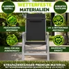tillvex sedia da giardino premium 4 pezzi argento Anteprima dell’immagine prodotto 8
