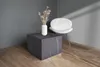 QIYANO Couchtisch Kini Grau - Wohnzimmer Marmor-Optik - Produktbild-Vorschau 2