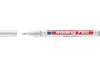 A white marker with its cap off, lying on a white background. Produktbild-Vorschau