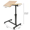 Laptoptisch höhenverstellbar mit Rollen  90cm Produktbild-Vorschau 2