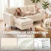 HOMCOM L-förmiges Sofa mit umkehrbarer Chaiselongue, Produktbild-Vorschau 5