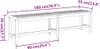 vidaXL Zahradní lavička 180x35x45 cm Masivní dřevo Akácie Náhled obrázku produktu 7