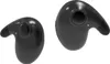 Two black wireless earbuds are shown against a white background. Produktbild-Vorschau