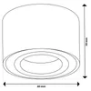 LUMILED faretto a plafone faretto a plafone per modulo LED Anteprima dell’immagine prodotto 21