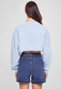 Urban Classics - Damen Cropped Flower Embroidery Terry Produktbild-Vorschau 3
