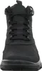 A front view of a black hiking boot. Produktbild-Vorschau