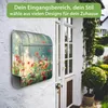 banjado Design Briefkasten Stahl silber mit Zeitungsfach Produktbild-Vorschau 3