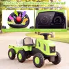 COSTWAY kinder tractor met aanhanger, 2-in-1 schuifvoertuig Productafbeelding-voorbeeld 5
