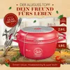 Krustenzauber Aluguss Bräter 24cm Rot Schmortopf Set Produktbild-Vorschau 10