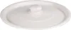 A white pot lid with a knob on top, shown from a slightly elevated angle against a white background. Produktbild-Vorschau