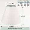 Wogati® Premium Lampenschirm E14/E27 Baumwolle |Ecru / Produktbild-Vorschau 4