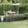 VIDAXL -Planungsbox 249x100x36 cm Pulver -beschichteter Anteprima dell’immagine prodotto 2