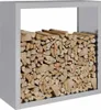vidaXL Houtopslagrek, 100x40x100 cm, verzinkt staal Productafbeelding-voorbeeld 3