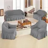 Stretch Sofabezug Sofa Sitzkissenbezug Plissee Rüschenrock Produktbild-Vorschau 9