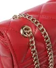 Elegante Rote Damentasche: Schultergurt, Kontrastdetails, Produktbild-Vorschau 13