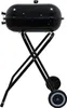 A black charcoal grill on a stand with wheels, photographed against a white background. Podgląd zdjęcia produktu