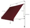 COSTWAY Klemmmarkise 250 cm breit, Balkonmarkise ohne Produktbild-Vorschau 7