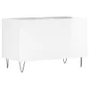 vidaXL Mobile porta dischi bianco lucido 74,5x38x48 cm Anteprima dell’immagine prodotto 1