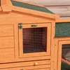PawHut Hasenstall 2 Ebenen Kaninchenstall aus Tannenholz Produktbild-Vorschau 8