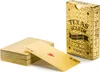 Carte da poker oro carte da gioco in PVC carte di plastica Anteprima dell’immagine prodotto 1