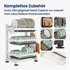 Heikoeco® Küchengeschirrabtropfgestell, Multifunktionales Produktbild-Vorschau 4