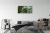 Glasbilder 140x70 Wandkunst Blumen bunter Schmetterling Produktbild-Vorschau 3