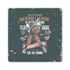 MuchoWow® Mauspad Mousepad Jahrgang - Skelett - Baseball Produktbild-Vorschau 1