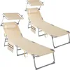 Lot de 2 bains de soleil Chloé 4 positions avec appui-tête Voir les images du produit 1