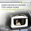 Juskys Hundetransportbox Lassie Stoff Beige faltbar mit Produktbild-Vorschau 7