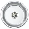 vidaXL Einbauspüle mit Sieb und Siphon Edelstahl Produktbild-Vorschau 1