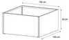 Herstera Garden Cube Low L flacher Outdoor Pflanzkasten Produktbild-Vorschau 7