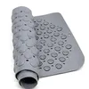 Šedá koupelnová rohož z PVC, 69 × 36 cm, s přísavkami, Náhled obrázku produktu 4