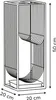 Metallischer Schirmständer METTY, beige Produktbild-Vorschau 4