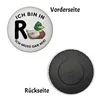 Ente Ruhestand Magnet rund mit Spruch Ich bin in R-Ente Ich Produktbild-Vorschau 2