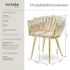 tectake® Set Esszimmerstuhl Astano gepolstert, mit Produktbild-Vorschau 5