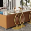 WISFOR Table console en marbre Table de couloir Table Voir les images du produit 4