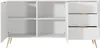 BETTSO Weiß LANTE Kommode 163 cm - 2 Türen, 3 Schubladen, Produktbild-Vorschau 4