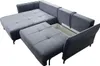Ecksofa Schlafsofa Sofa VICTORIA Stoff Element Dunkelgrau Produktbild-Vorschau 3
