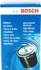 A product box for a Bosch oil filter, showing the product itself and multilingual text indicating the product name. Produktbild-Vorschau