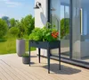 Herstera Garden Metall Hochbeet Urban Anthrazit 100x40x84 Produktbild-Vorschau 2