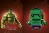 A collage showing the Hulk from Avengers: Age of Ultron next to a LEGO Brickheadz version of the Hulk. Podgląd zdjęcia produktu