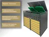 Wiata na pojemniki D01GW2, na 2 pojemniki, metalowa Podgląd zdjęcia produktu 2