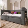 Sweiko Polstertes Daybett 90x200 cm, Einzelbett Schlafsofa Produktbild-Vorschau 13