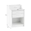 CLIPOP Nachtkommode, 40x35x65cm Nachttisch, 2 Produktbild-Vorschau 3
