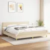 The Living Store Boxspringbett mit Matratze Creme 200x200 Produktbild-Vorschau 1