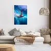 Poster - Poster ohne Rahmen - Surfen Frau Unterwasser - Produktbild-Vorschau 6