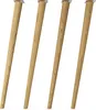 4x sossai Holzfüße rund - schräge Ausführung 71cm Eiche Produktbild-Vorschau 3