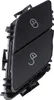 A black central locking switch with lock and unlock symbols. Náhled obrázku produktu