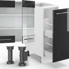 Küchenzeile Vicco Fame-Line Anthrazit Hochglanz/Weiß 280 cm Produktbild-Vorschau 5